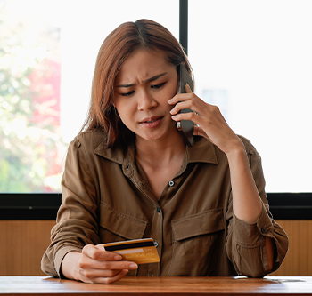 woman on the phone