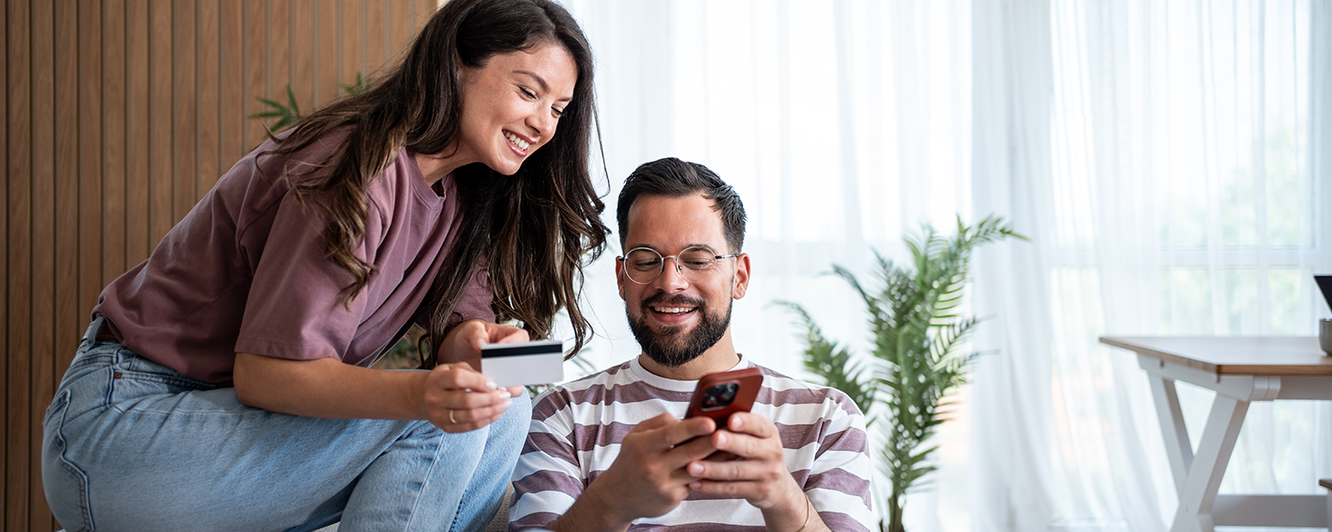 couple discussing their credit cards