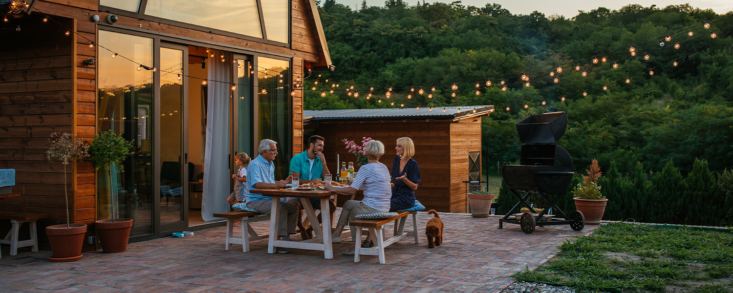 outdoor family gathering