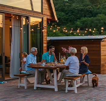 outdoor family gathering