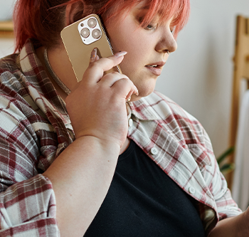woman on the phone