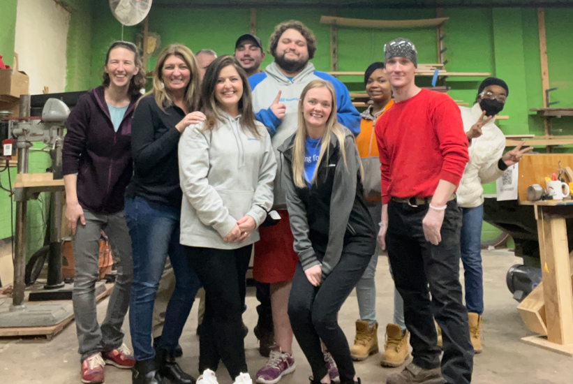 Group of Broadview volunteers posing together